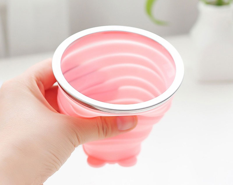 collapsible silicone coffee cup